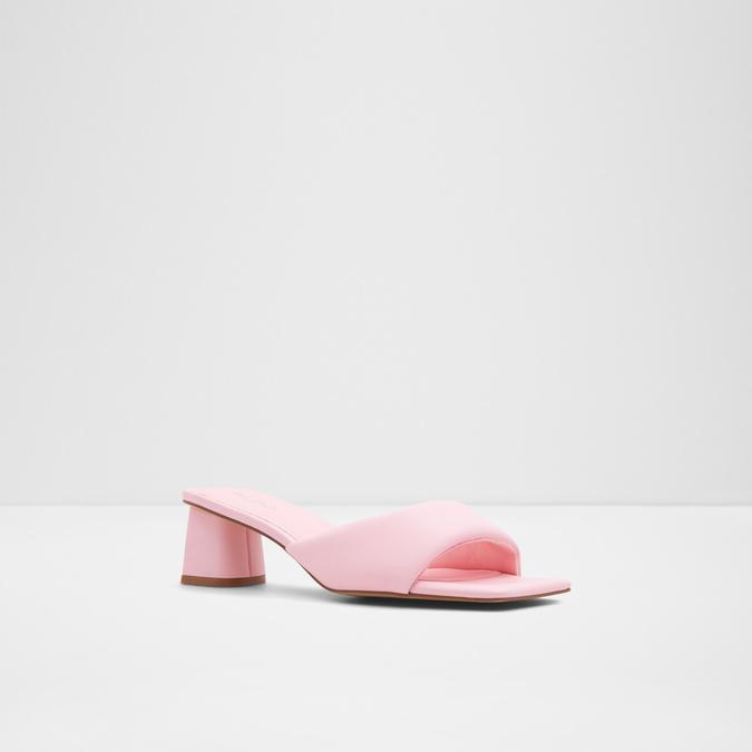 Aneka Women's Pink Block Heel Sandals image number 3