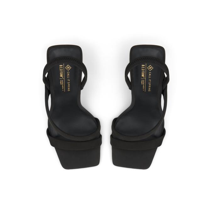 Nightout Women's Black Block Heel Sandals image number 1