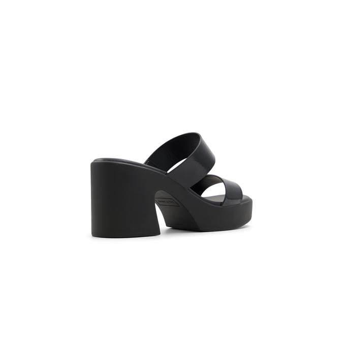 Paolaa Women's Black Block Heel Sandals image number 2