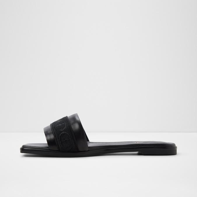 Tendre-In Women's Black Flat Sandals image number 3