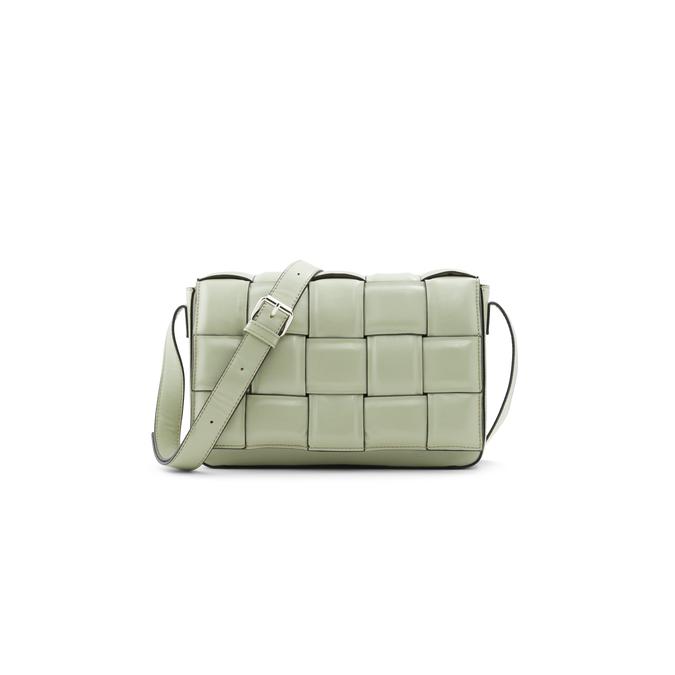 Weaved Women's Bright Green Cross Body