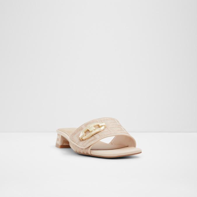 Heleny Women's Beige Block Heel Sandals image number 4