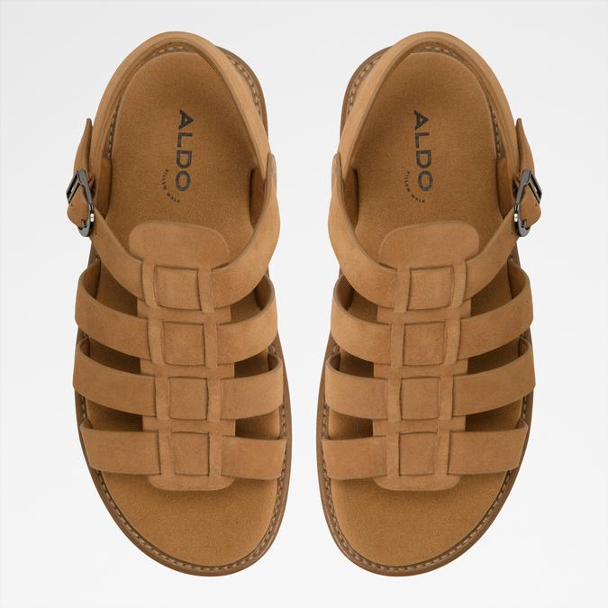 Warleya-In Men's Brown Strap Sandals