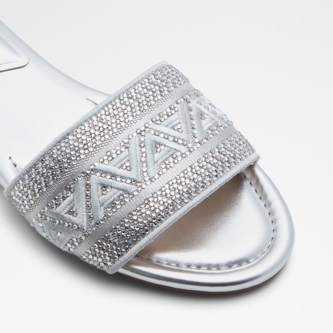 Ghalia Women's Silver Flat Sandals image number 5