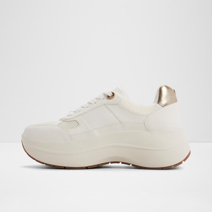 Kenbarrya-In Women's White Sneaker Wedges image number 3