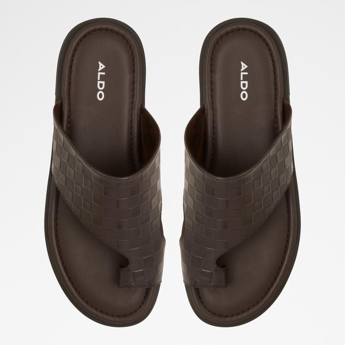 Seif Men's Brown Double Band Sandals image number 1