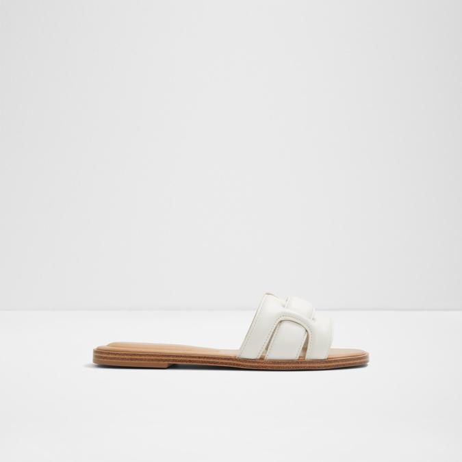 Elenaa Women's White Flat Sandals image number 2