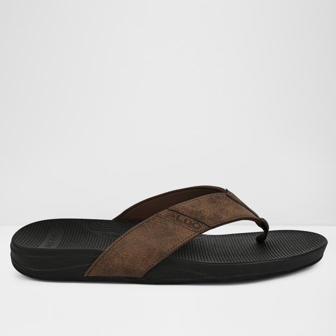 STEFFENA Brown Men Thong Sandals