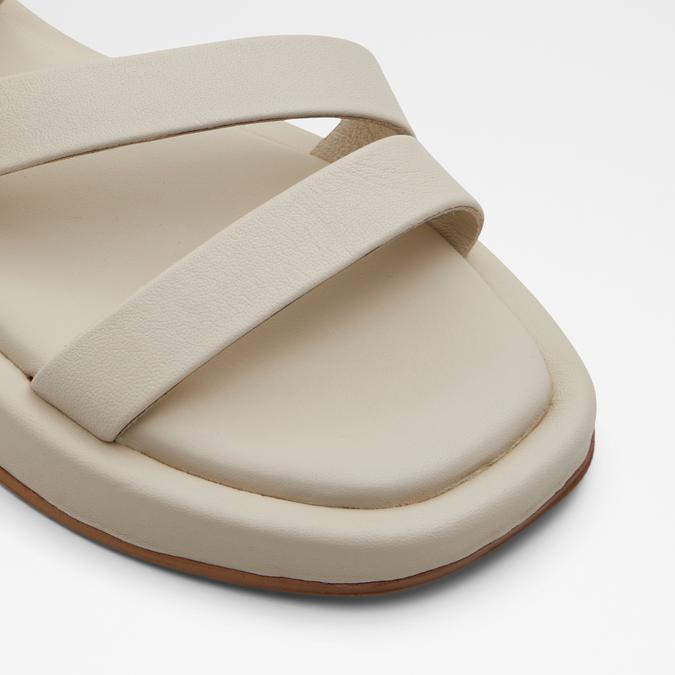 Rimsky Women's White Flat Sandals image number 5