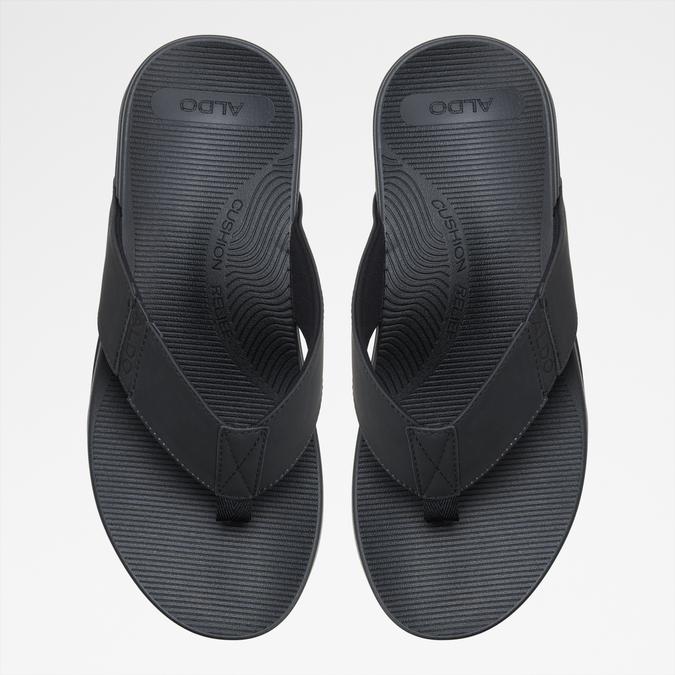 STEFFENA-IN Black Men Thong Sandals image number 5