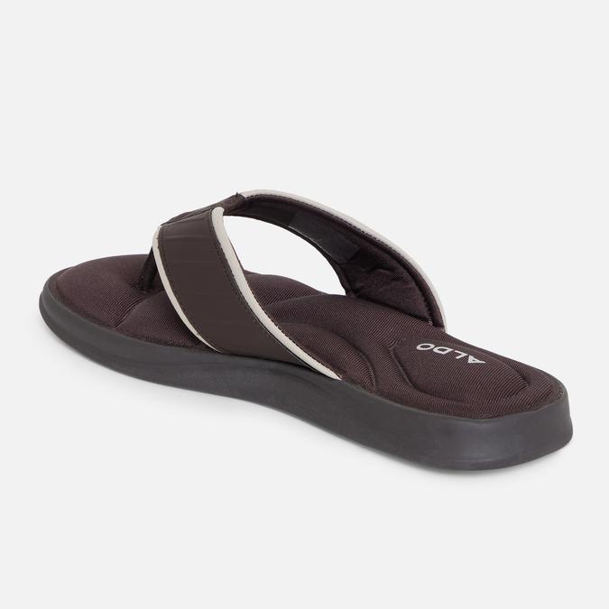 Rassen Men's Dark Brown Thong Sandals image number 1
