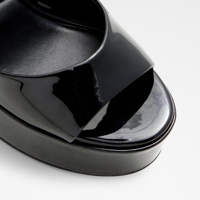 Nissa Women's Black Block Heel Sandals image number 5