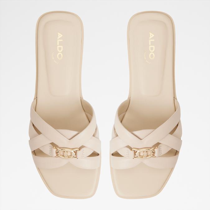Jennaleriel -In Women's Beige Flat Sandals