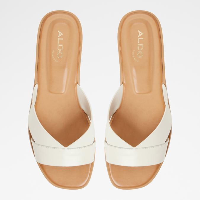 Caria Women's White Flat Sandals