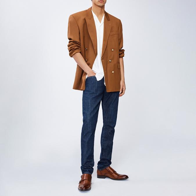 Holtlanflex Men's Cognac Monk Strap
