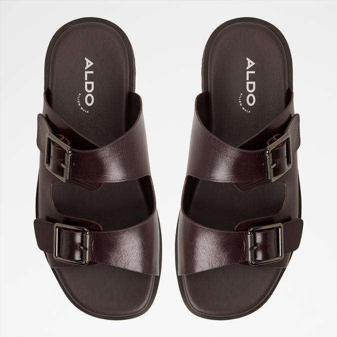 Kyroa-In Men's Brown Double Band Sandals