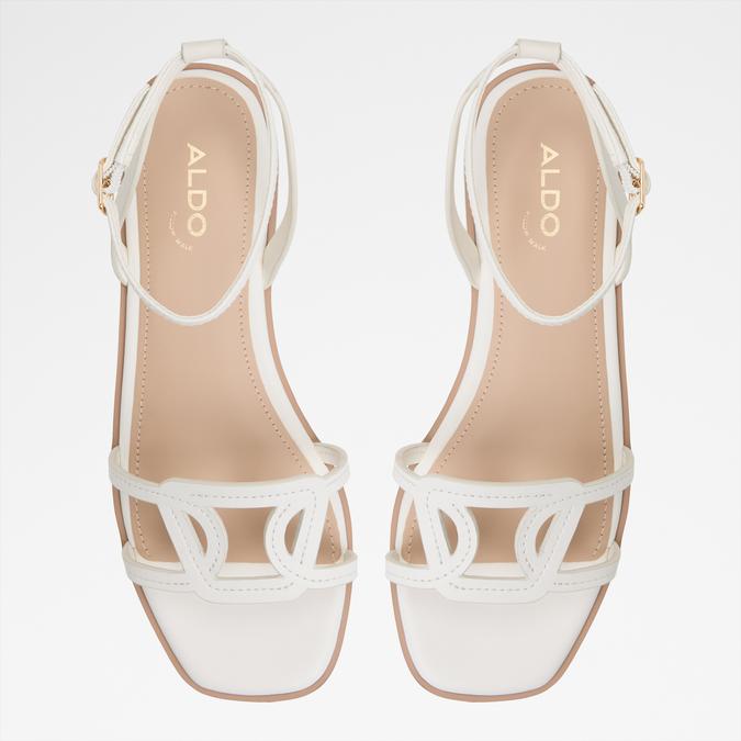 Greengrove-In Women's White Flat Sandals image number 1
