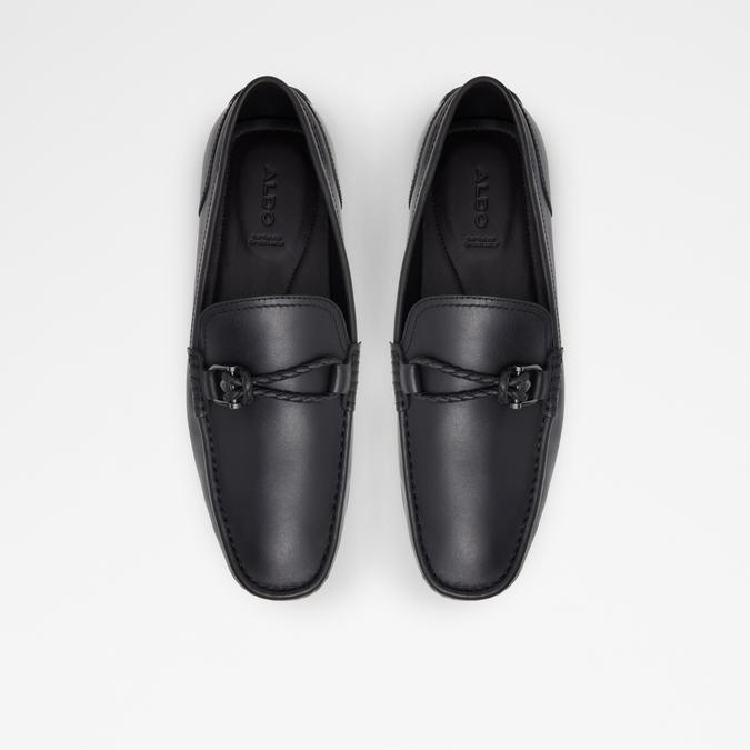 Ambani Men's Black Moccasins image number 1