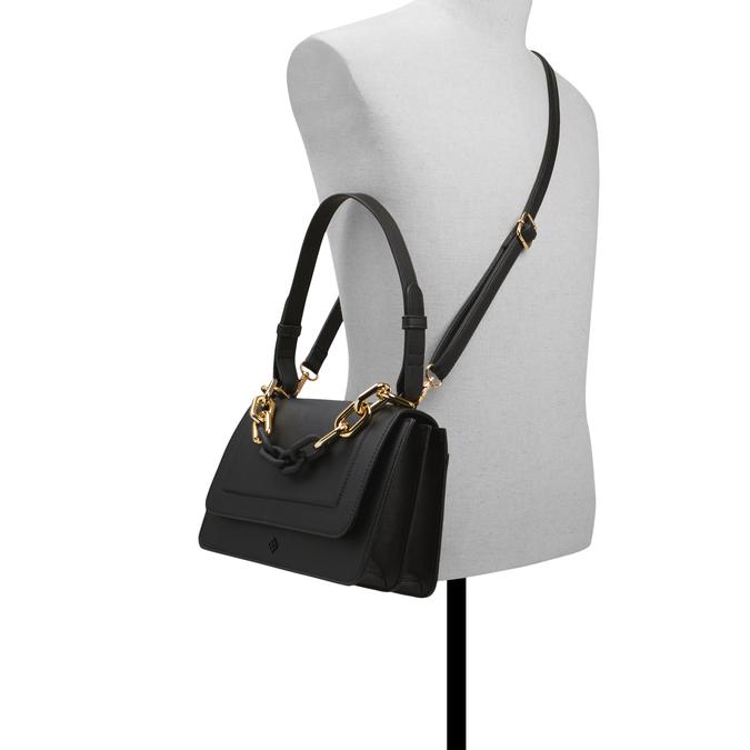 Chainned Women's Black Shoulder Bag image number 3