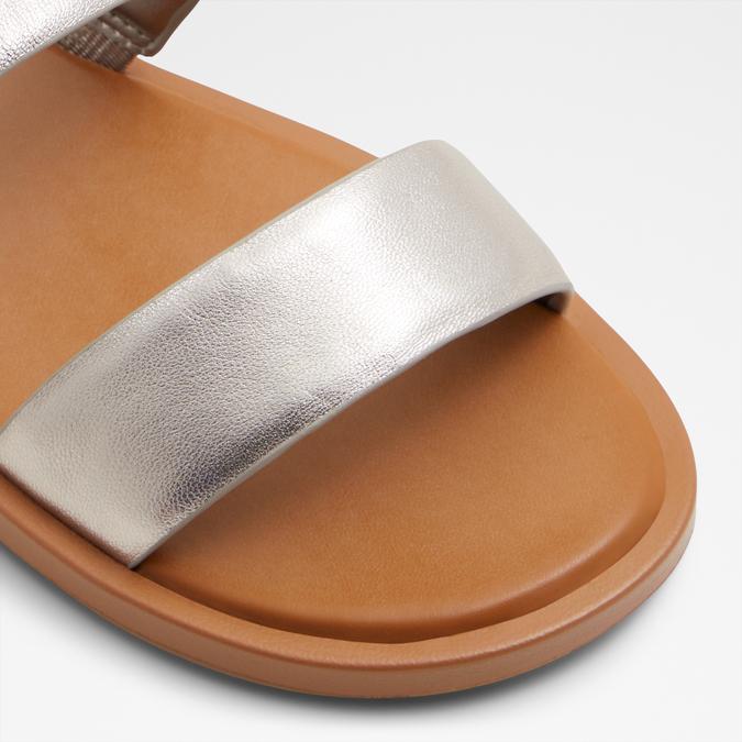 Krios-In Women's Silver Flat Sandals image number 5
