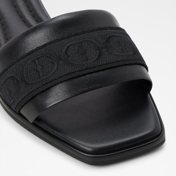 Tendre-In Women's Black Flat Sandals image number 5