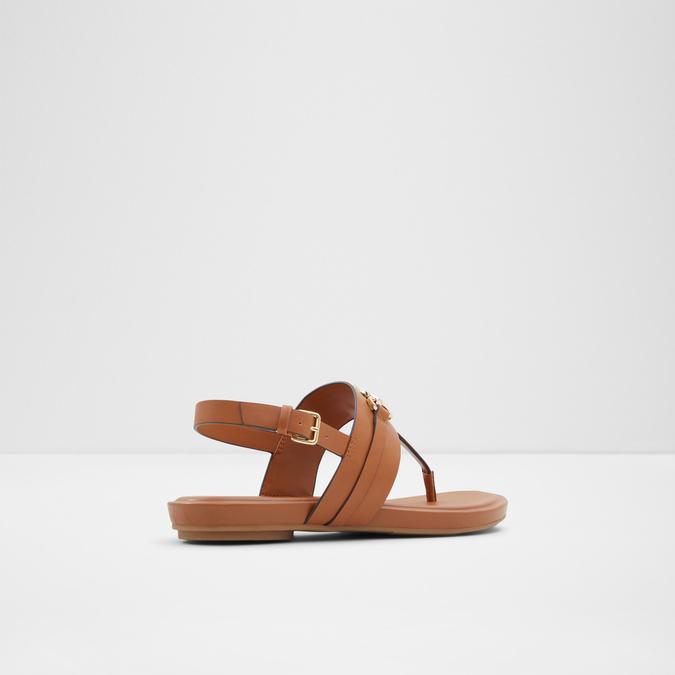 Deveteriel Women's Brown Flat Sandals image number 2