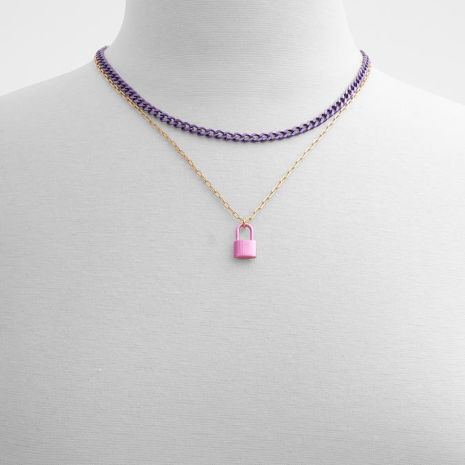 Locklove Women Fuchsia Necklace image number 1