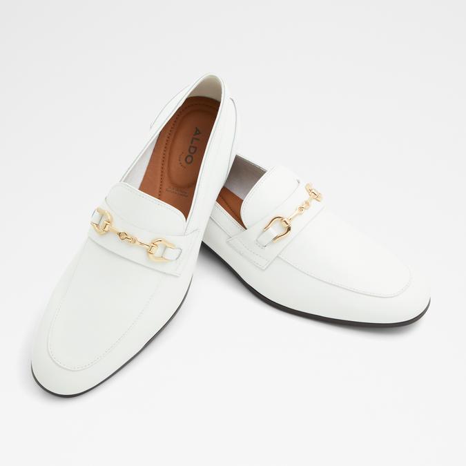 Marinho Men's White Dress Loafers