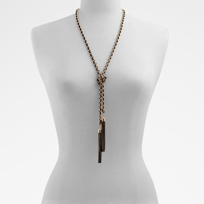 Finnick Women's Black On Gold Necklace image number 1