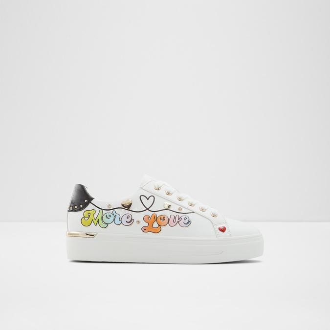 Lovemore Women's White Sneakers image number 0