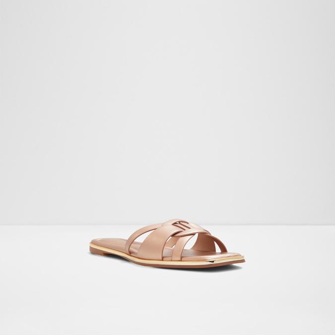 Cadialdan Women's Rose Gold Flat Sandals image number 4