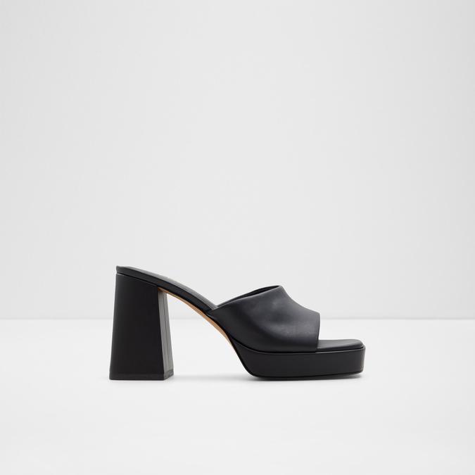 Elkie Women's Black Block Heel Sandals