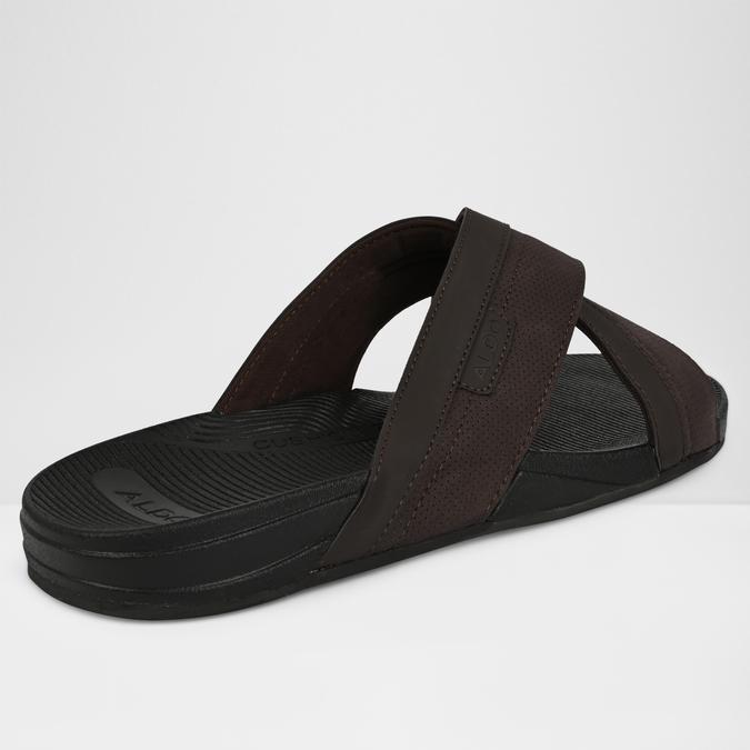 PIETTEA-IN Brown Men Cross Strap Sandals image number 2