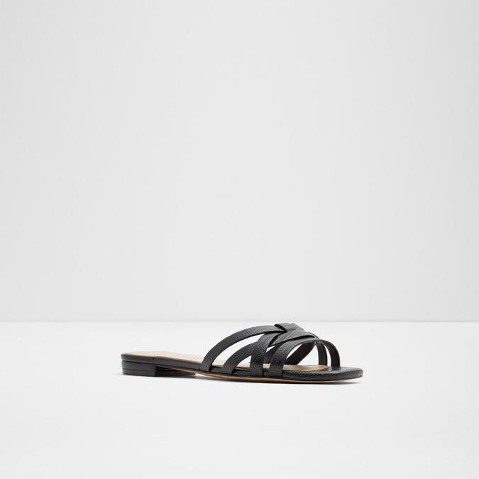 Astirinna Women's Black Flat Sandals image number 4