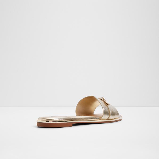 Darlina-In Women's Gold Flat Sandals image number 2