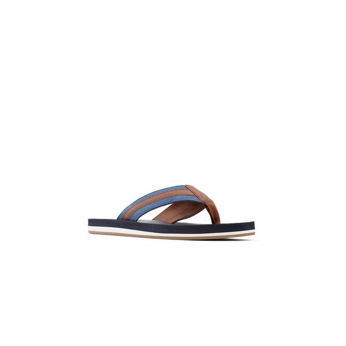 Voessi Men's Navy Flat Sandals image number 3