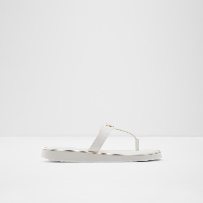 Manaberiel Women's White Sandals image number 0