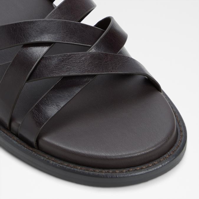 Haniffa-In Men's Brown Strap Sandals image number 5