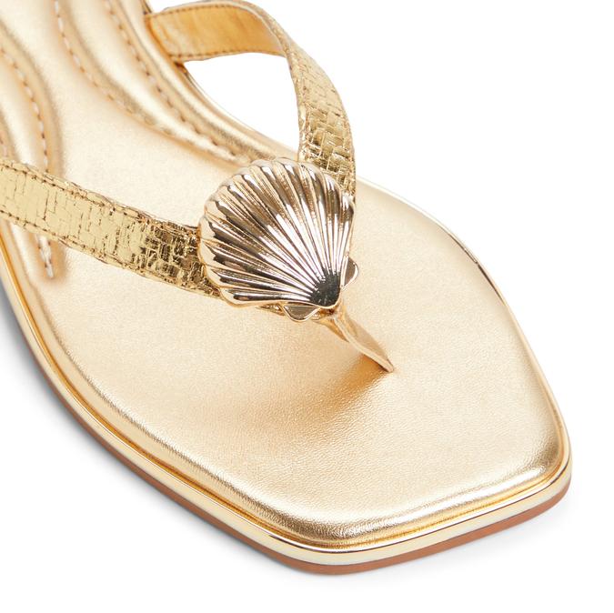 CONCHIGLIA-IN Gold Women Flat Sandals image number 4