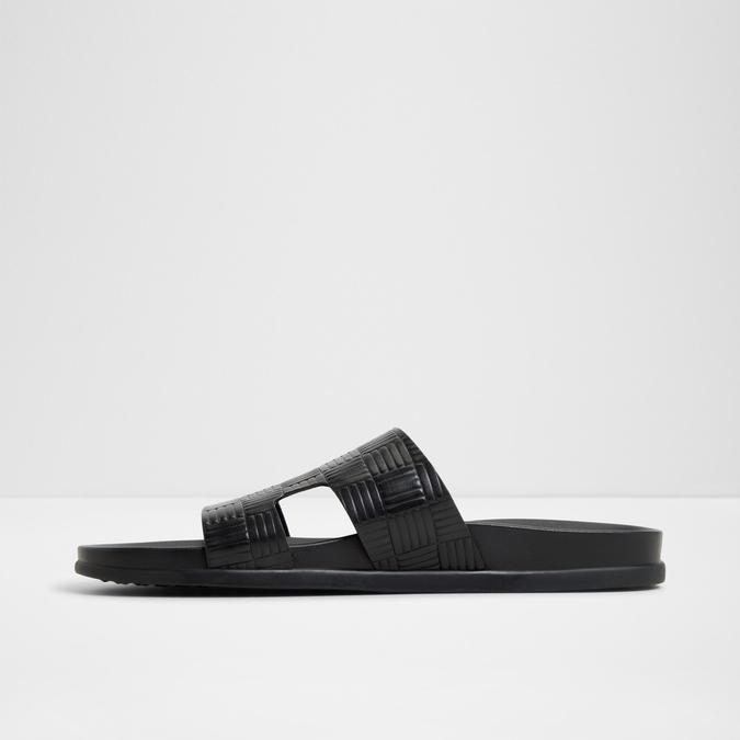 Mondi-In Men's Black Single Strap Sandals image number 3