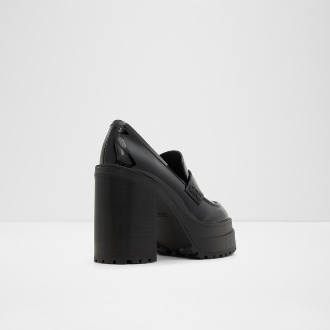 Bigsoul Women's Black Loafers image number 2