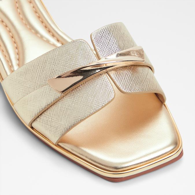 Darlina-In Women's Gold Flat Sandals image number 5