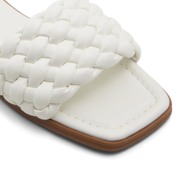 Stassie Women's White Flat Sandals image number 2