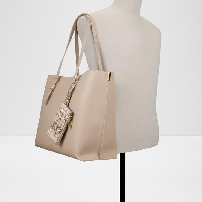 ELANORIAA Taupe Women Laptop Bag image number 3