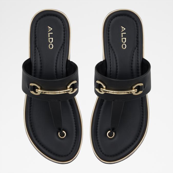 DEVERENA Black Women Sandals image number 5