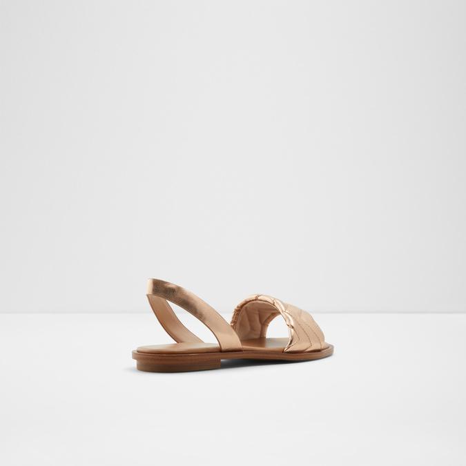 Grirawiaflex Women's Rose Gold Flat Sandals image number 1