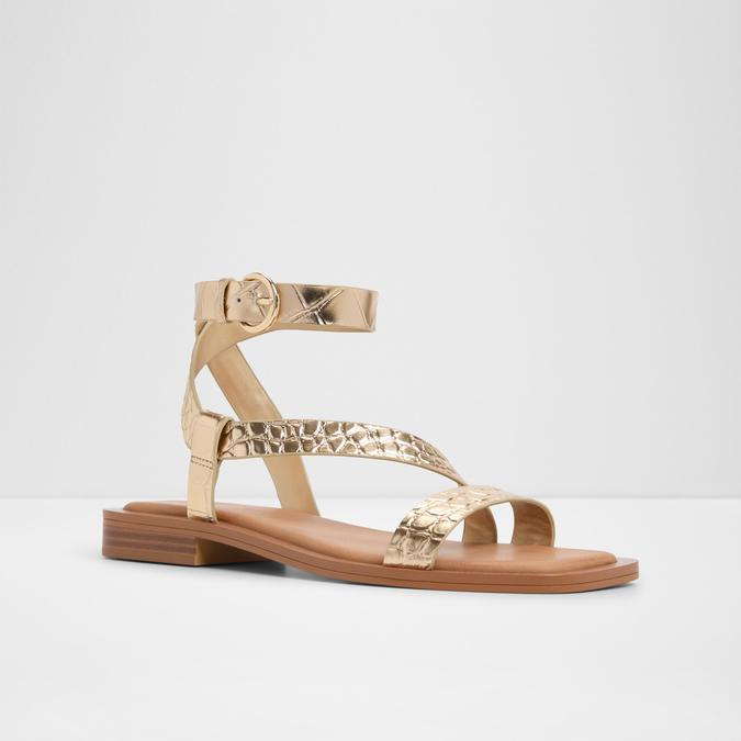 Grugar-In Women's Gold Flat Sandals image number 4