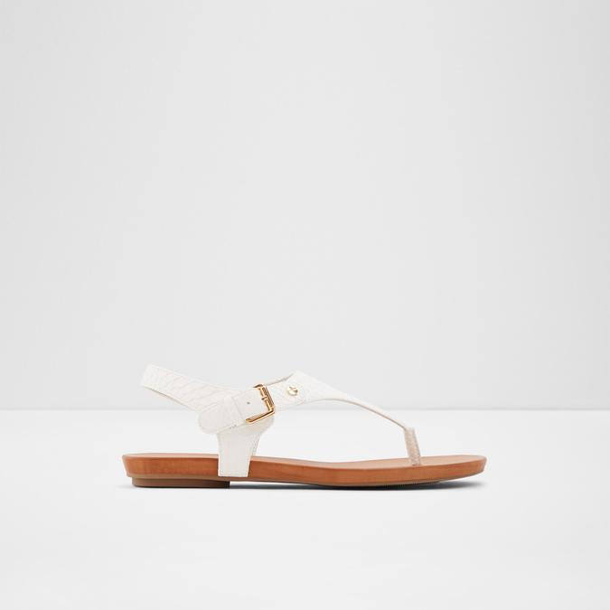 Mecia Women s White Flat Sandals Aldo Shoes