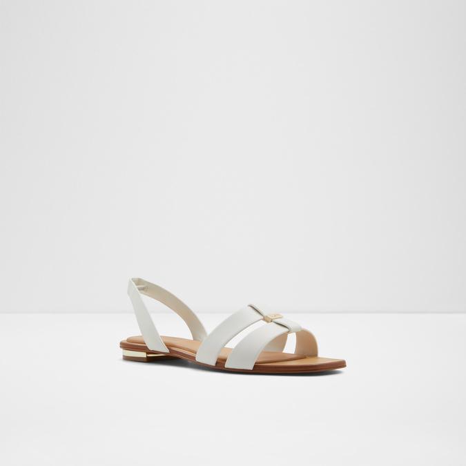 Balera Women's White Flat Sandals image number 4