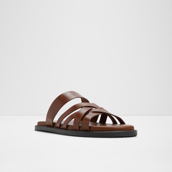 Haniffa-In Men's Cognac Strap Sandals image number 4